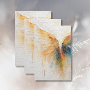 Angel Wing Elegant Ethereal Abstract Impressionism Tissue Paper