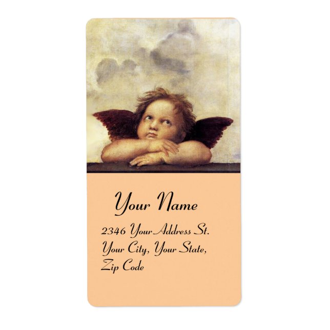 ANGEL / Winged Cherub,,brown,white (Front)