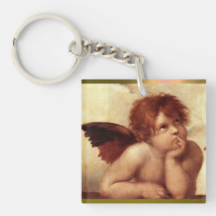 ANGEL / Winged Cherub Key Ring