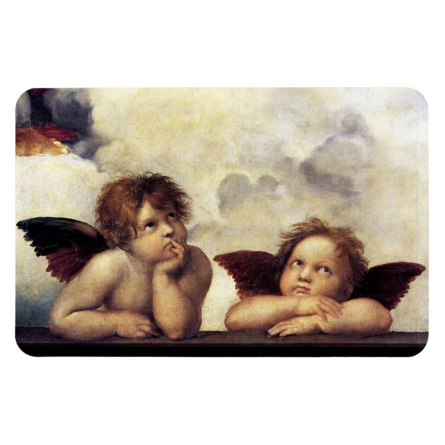 ANGEL / Winged Cherub Magnet (Horizontal)