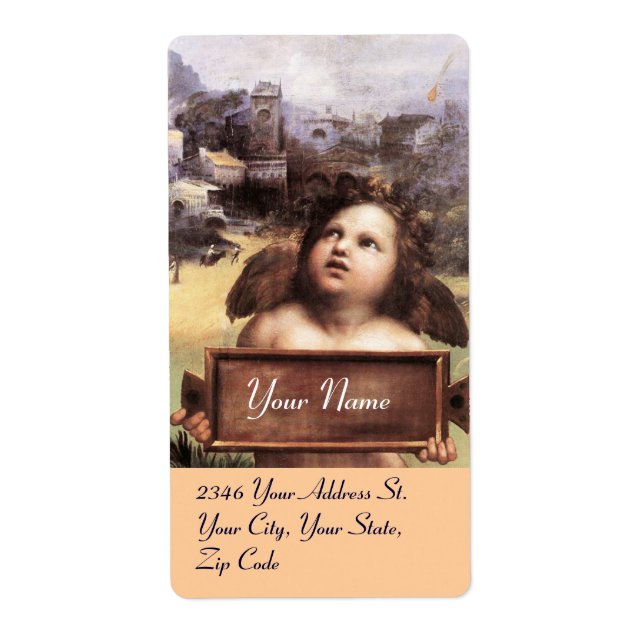 ANGEL / Winged Cherub,pink,white (Front)