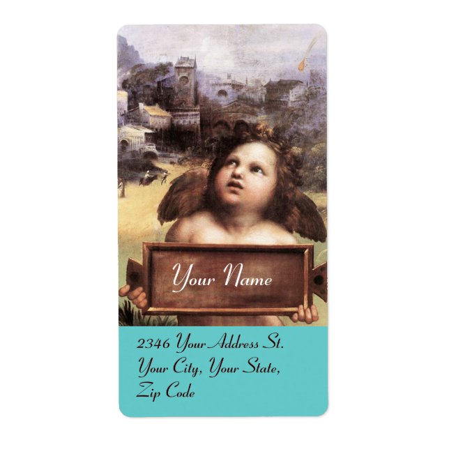 ANGEL / Winged Cherub, purple (Front)