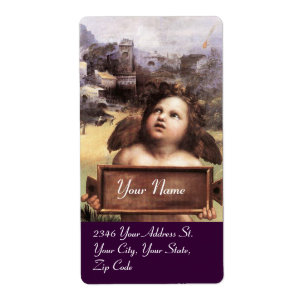 ANGEL / Winged Cherub, purple