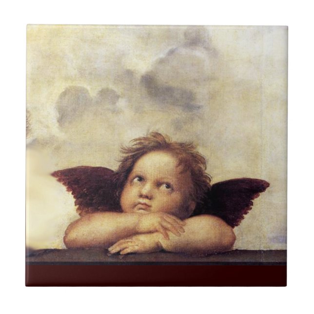 ANGEL / Winged Cherub Tile (Front)