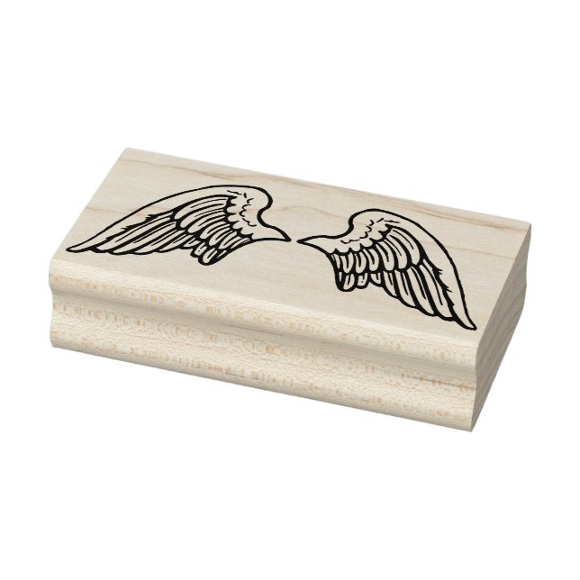 angel wings art stamp (Stamp)