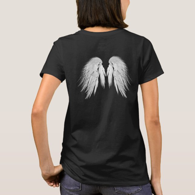 ANGEL WINGS Black T-Shirt (Back)