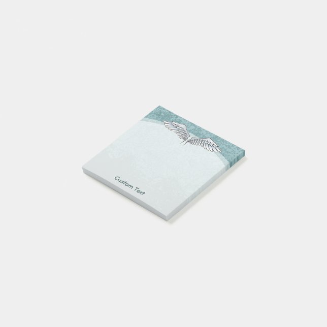 Angel Wings Blue Post-it Notes (Angled)