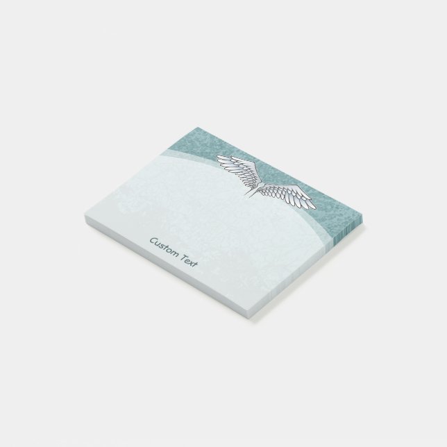Angel Wings Blue Post-it Notes (Angled)