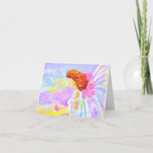 Angel Wings Butterfly Heaven Whispers Folded Card