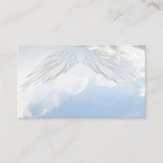 Angel Wings Christian Spiritual Business Cards (Front)