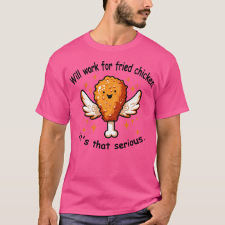 Angel Wings Crunchy Chicken Sparkly and Delicious  T-Shirt