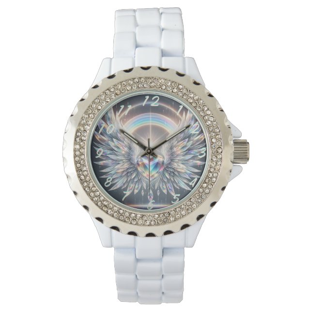 Angel Wings Crystal Heart Watch (Front)
