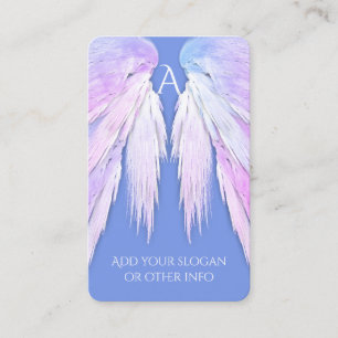 ANGEL WINGS Dreamy Soft Blue Beauty Business Card