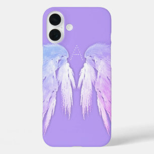ANGEL WINGS Fairy Purple Monogram iPhone 16 Plus Case