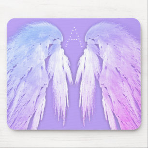 ANGEL WINGS Fairy Purple Monogram Mouse Mat