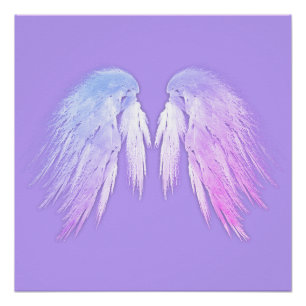 ANGEL WINGS Fairy Purple Poster