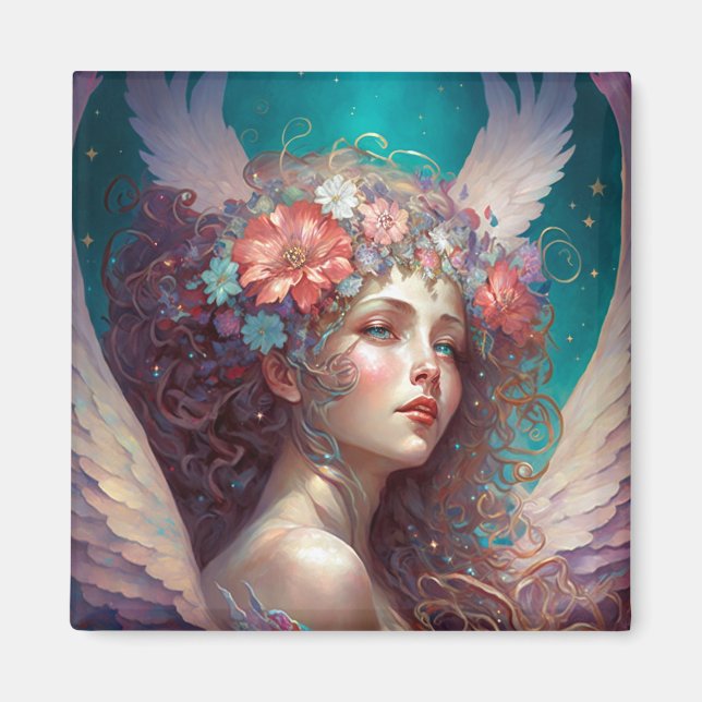 Angel Wings Fantasy Art Magnet (Front)