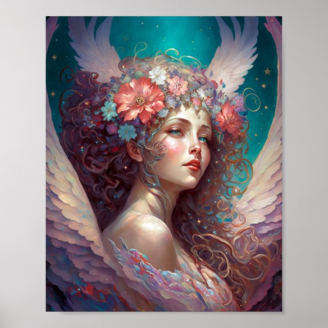 Angel Wings Fantasy Art Poster (Front)