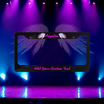 Angel Wings Fantasy Purple on Black Licence Plate Frame<br><div class="desc">Angel Wings by prettystrangeu.</div>