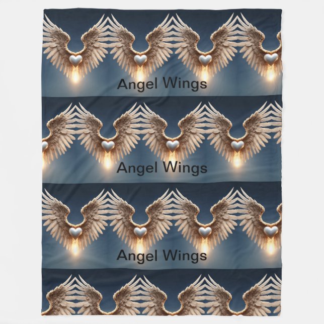 Angel Wings  Fleece Blanket (Front)