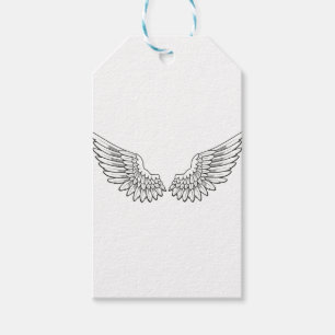 angel wings gift tags