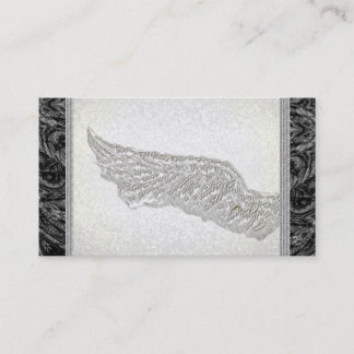 Angel Wings Glitter Lace Singer Business Cards