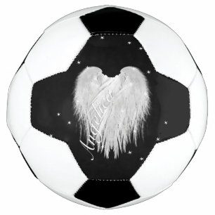 ANGEL WINGS Heart Black Starry Night Football