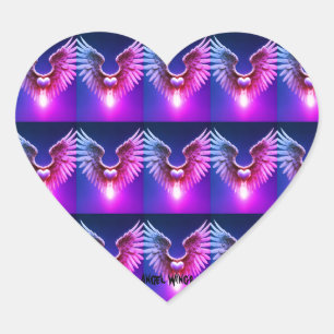 Angel Wings Heart Sticker