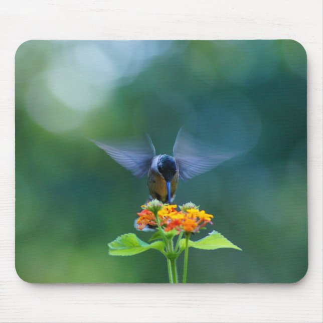 Angel Wings Humming Mouse Mat (Front)