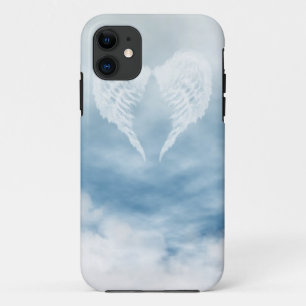 Angel Wings in Cloudy Blue Sky iPhone 11 Case