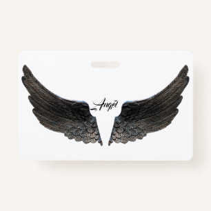 Angel Wings Keepsake Memory Love Destiny Destiny's ID Badge