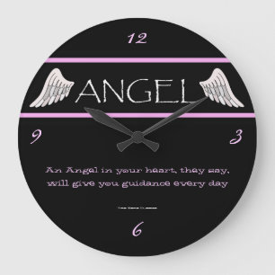 Angel Wings Large Wall Clock