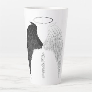 Angel wings latte mug