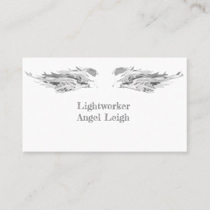 Angel Wings Light, Spiritual, Reiki, business card