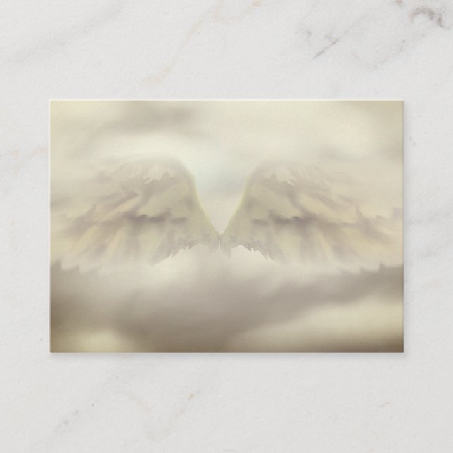 Angel Wings Light, Spiritual, Reiki, business card (Front)