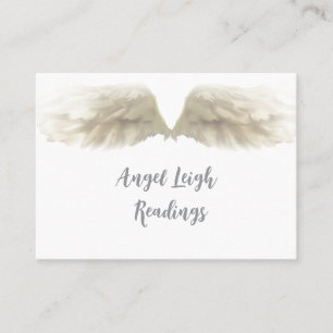 Angel Wings Light, Spiritual, Reiki, business card
