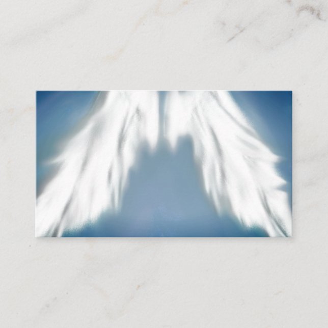 Angel Wings Light, Spiritual, Reiki, business card (Front)