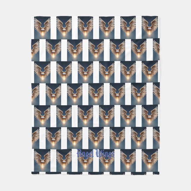 Angel Wings Lovely  Fleece Blanket (Front)