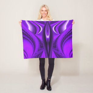 Angel Wings , Purple Rainbow Dreams Fleece Blanket