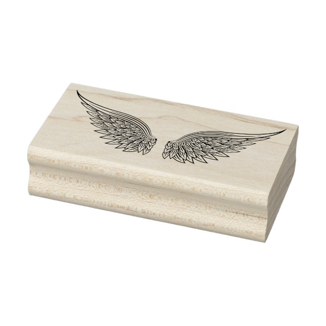 Angel Wings Rubber Stamp (Stamp)