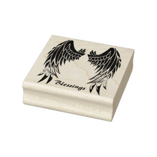 Angel Wings Rubber Stamp