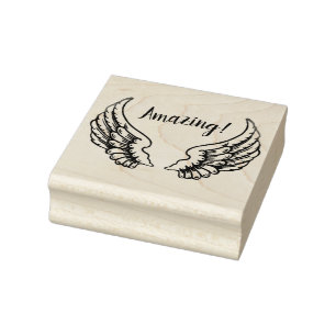 ANGEL WINGS RUBBER STAMP