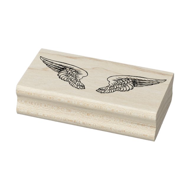 Angel wings   Rubber Stamp (Stamp)