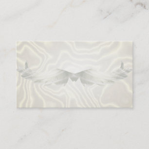 Angel Wings Silver Light Business Cards
