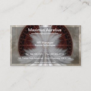 Angel Wings Snowflake Business Card