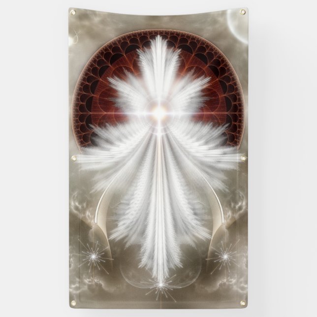 Angel Wings Snowflake NL Banner (Vertical)