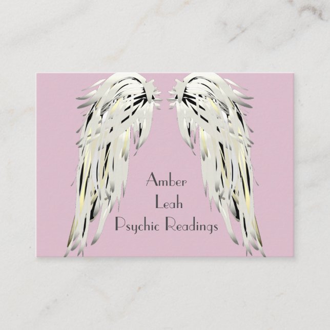 Angel Wings Spiritual Lightworker Business Card (Front)