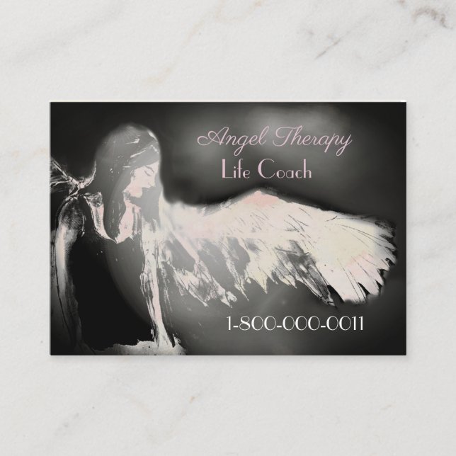 Angel Wings Spiritual Lightworker Business Card (Front)