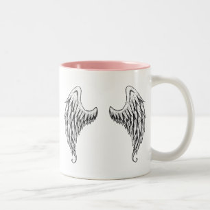 Angel wings Two-Tone coffee mug
