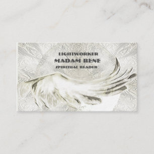 Angel Wings Vintage Yoga Love Business Cards